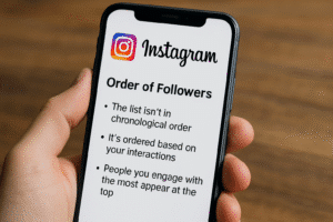 Como saber a ordem dos seguidores no Instagram