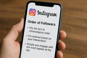 Como saber a ordem dos seguidores no Instagram